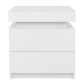 Hoxton Room Nolen 2 Drawer Bedside Table with LED Light
