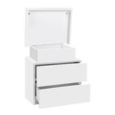 Hoxton Room Nolen 2 Drawer Bedside Table with LED Light