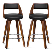 Hoxton Room 65cm Davian Faux Leather Swivel Bar Stools