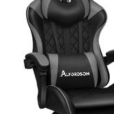 Hoxton Room Sova Faux Leather Gaming Chair with Lumbar Massage