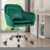 Hoxton Room Carrie Velvet Office Chair