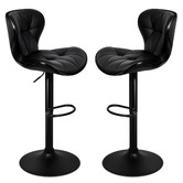 Hoxton Room Luna Faux Leather Adjustable Barstools