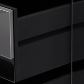 Hoxton Room Allia 3 Drawer Mirrored Bedside Table