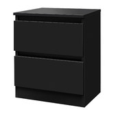Hoxton Room Regal 2 Drawer Bedside Table