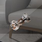 Hoxton Room Allia 3 Drawer Mirrored Bedside Table
