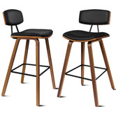 Hoxton Room 70cm Davion Faux Leather Bar Stools
