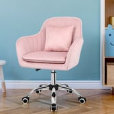 Hoxton Room Carrie Velvet Office Chair