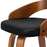 Hoxton Room 64cm Newton Faux Leather Swivel Barstools
