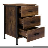 Hoxton Room Viktor 3 Drawer Bedside Table