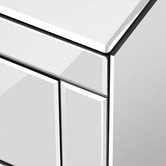Hoxton Room Allia 2 Drawer Mirrored Bedside Table