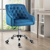 Hoxton Room Cassie Tufted Velvet Office Chair