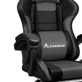 Hoxton Room Nightcrawler PU Leather Gaming Chair with Footrest