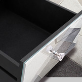 Hoxton Room Allia 3 Drawer Mirrored Bedside Table