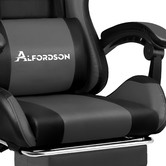 Hoxton Room Nightcrawler PU Leather Gaming Chair with Footrest