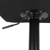 Hoxton Room Black Gilles Faux Leather Adjustable Barstools