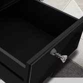 Hoxton Room Allia 3 Drawer Mirrored Bedside Table