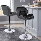 Hoxton Room Willa Faux Leather Adjustable Barstools
