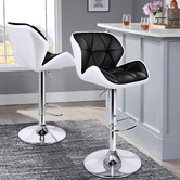Hoxton Room Willa Faux Leather Adjustable Barstools
