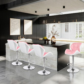 Hoxton Room Willa Faux Leather Adjustable Barstools