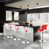 Hoxton Room Willa Faux Leather Adjustable Barstools