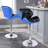 Hoxton Room Willa Faux Leather Adjustable Barstools