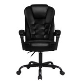 Hoxton Room Black Madison Faux Leather Massage Executive Chair