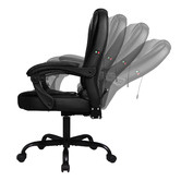 Hoxton Room Black Madison Faux Leather Massage Executive Chair