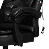 Hoxton Room Black Madison Faux Leather Massage Executive Chair