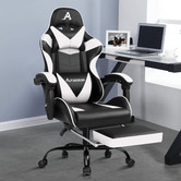 Hoxton Room Darius Faux Leather Gaming Chair with Lumbar Massage