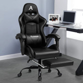 Hoxton Room Darius Faux Leather Gaming Chair with Lumbar Massage