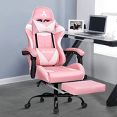 Hoxton Room Darius Faux Leather Gaming Chair with Lumbar Massage