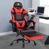 Hoxton Room Darius Faux Leather Gaming Chair with Lumbar Massage