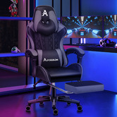 Hoxton Room Sova Faux Leather Gaming Chair with Lumbar Massage