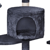 Hoxton Room 202cm Fir Wood &amp; Plush Cat Scratching Tree