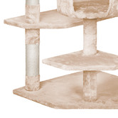 Hoxton Room 202cm Fir Wood &amp; Plush Cat Scratching Tree