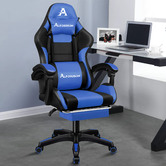 Hoxton Room Nightcrawler PU Leather Gaming Chair with Footrest