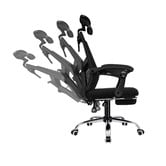 Hoxton Room Frost Mesh Office Chair with Footrest