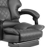 Hoxton Room Lauren PU Leather Executive Chair with Footrest
