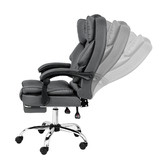 Hoxton Room Lauren PU Leather Executive Chair with Footrest