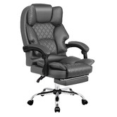 Hoxton Room Lauren PU Leather Executive Chair with Footrest