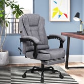 Hoxton Room Blaese Faux Linen Massage Executive Chair