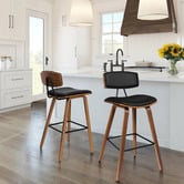 Hoxton Room 67cm Davion Faux Leather Bar Stools