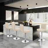 Hoxton Room Ralph Faux Leather Adjustable Barstools