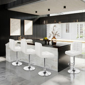 Hoxton Room Ralph Faux Leather Adjustable Barstools