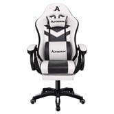 Hoxton Room Maximus LED Gaming Massage Office Chair with Footrest