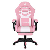 Hoxton Room Maximus LED Gaming Massage Office Chair with Footrest