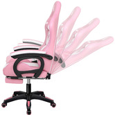 Hoxton Room Maximus LED Gaming Massage Office Chair with Footrest