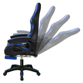 Hoxton Room Maximus LED Gaming Massage Office Chair with Footrest