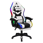 Hoxton Room Maximus LED Gaming Massage Office Chair with Footrest