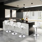 Hoxton Room Luna Faux Leather Adjustable Barstools